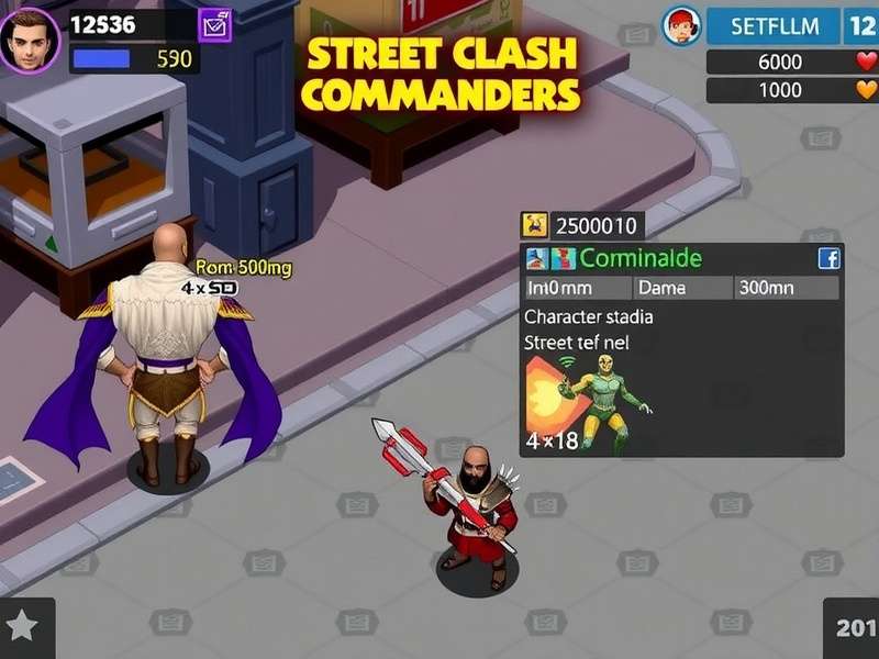Street Clash Commanders Character Selection